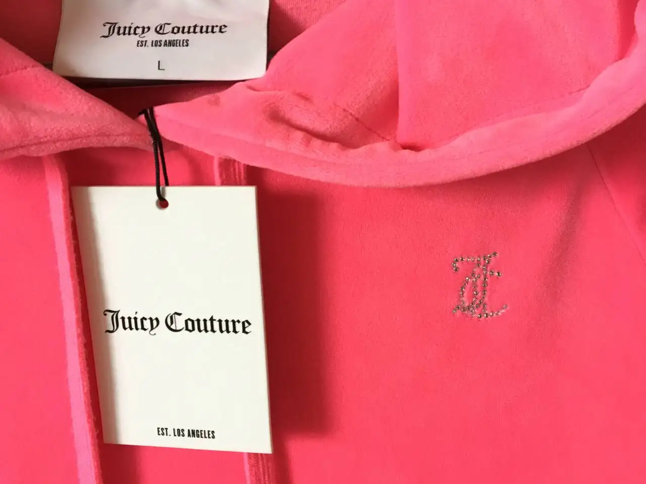 Велюровая кофта с капюшоном Juicy Couture Оригинал - жакеты и кофты (Одежда) в Москва
