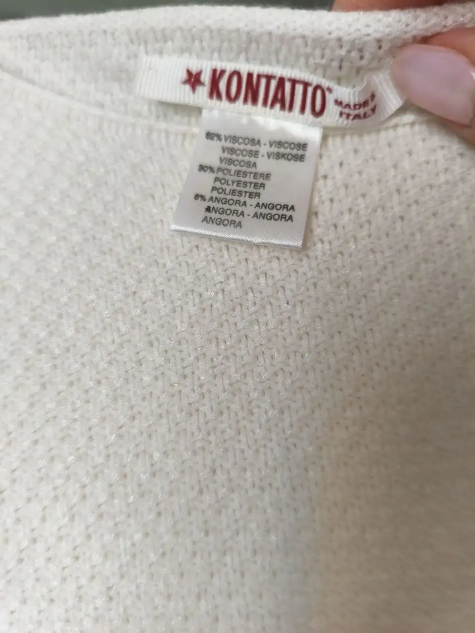 Новое белое трикотажное платье миди Kontatto - Одежда в Зеленоград