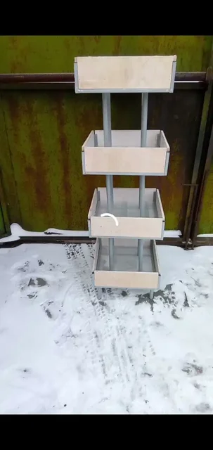 Продам полку-стеллаж металлический с фанерными полками - частное объявление в Тюмень