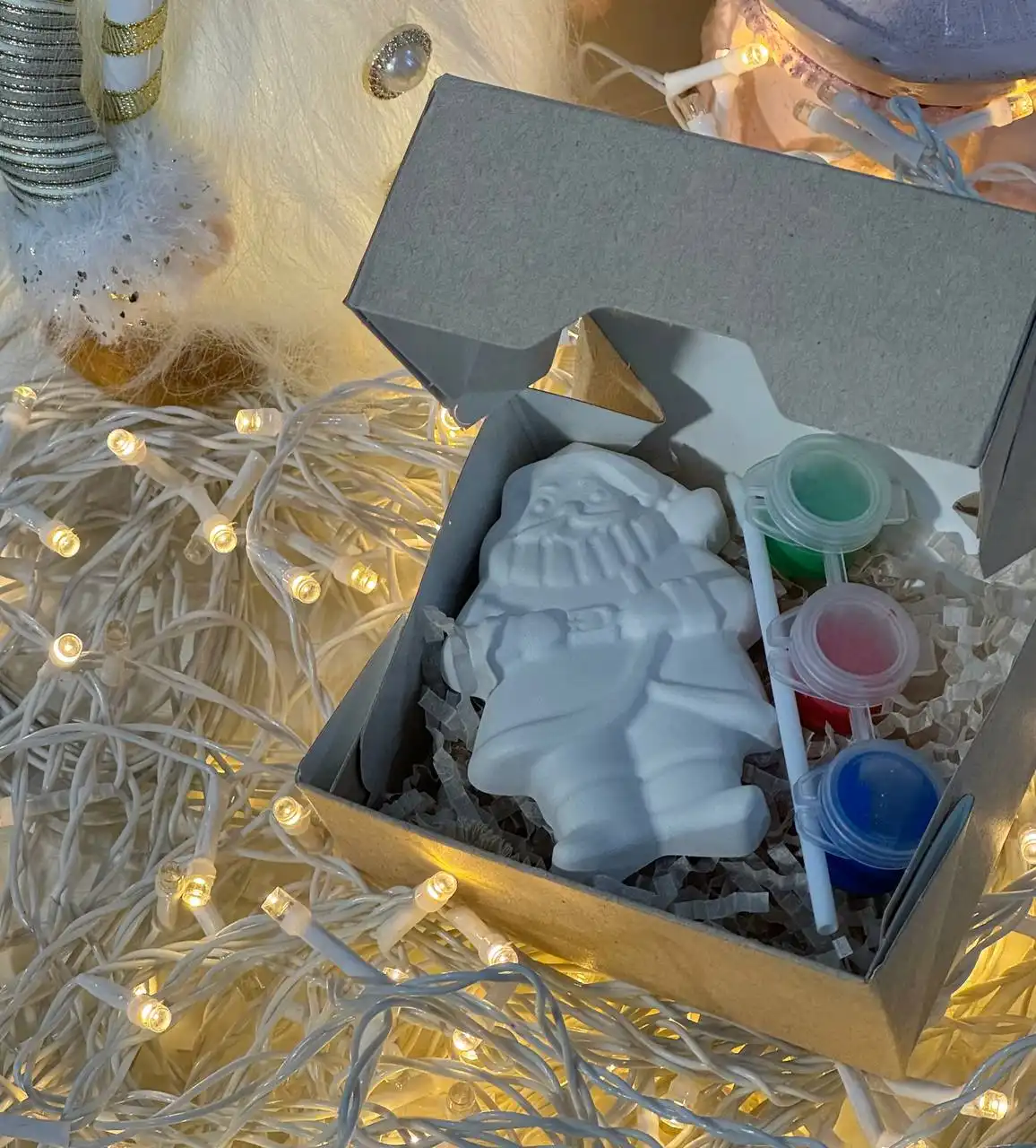 Наборы для раскрашивания с гипсовой фигуркой новогодней тематики