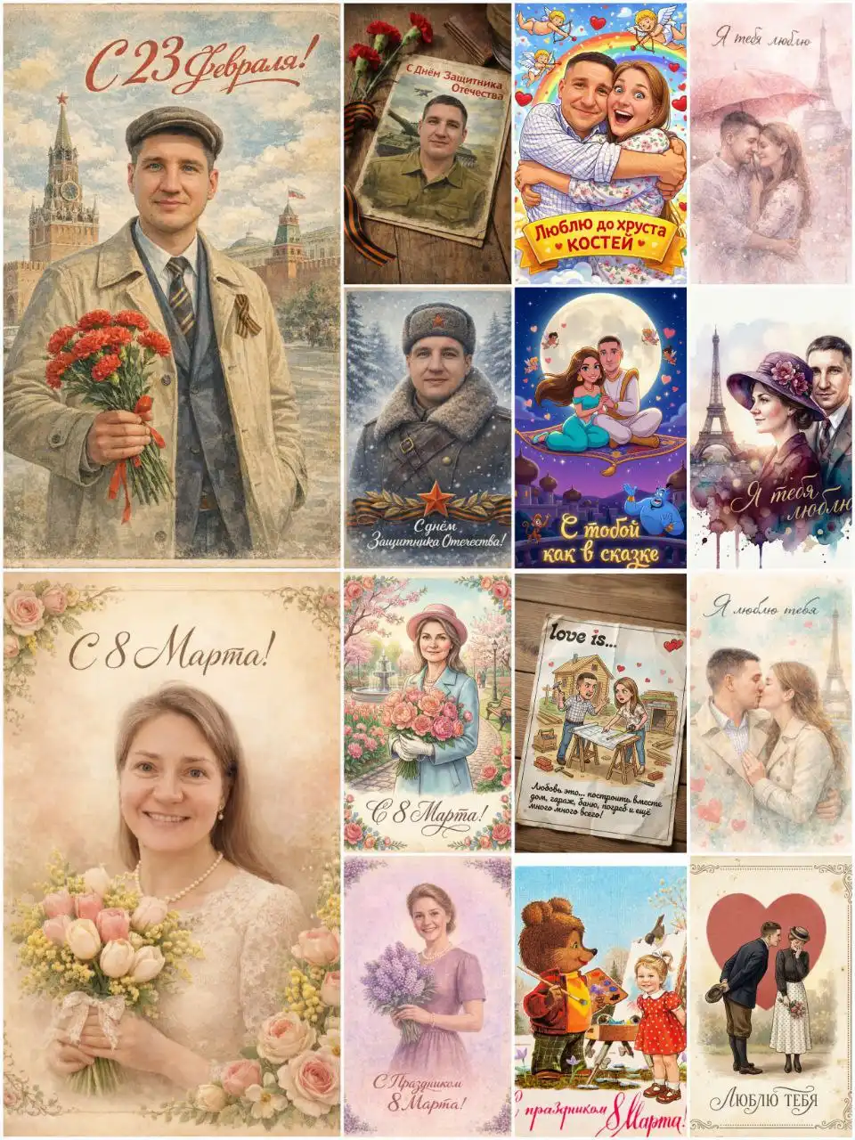 Трендовые открытки на заказ по вашему фото - Полиграфия и дизайн (Услуги) в Тюмень