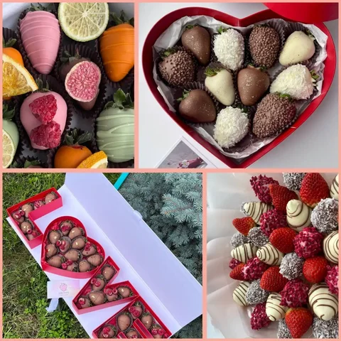 Сладкие подарки и букеты из фруктов в шоколаде - Доставка в Тюмень