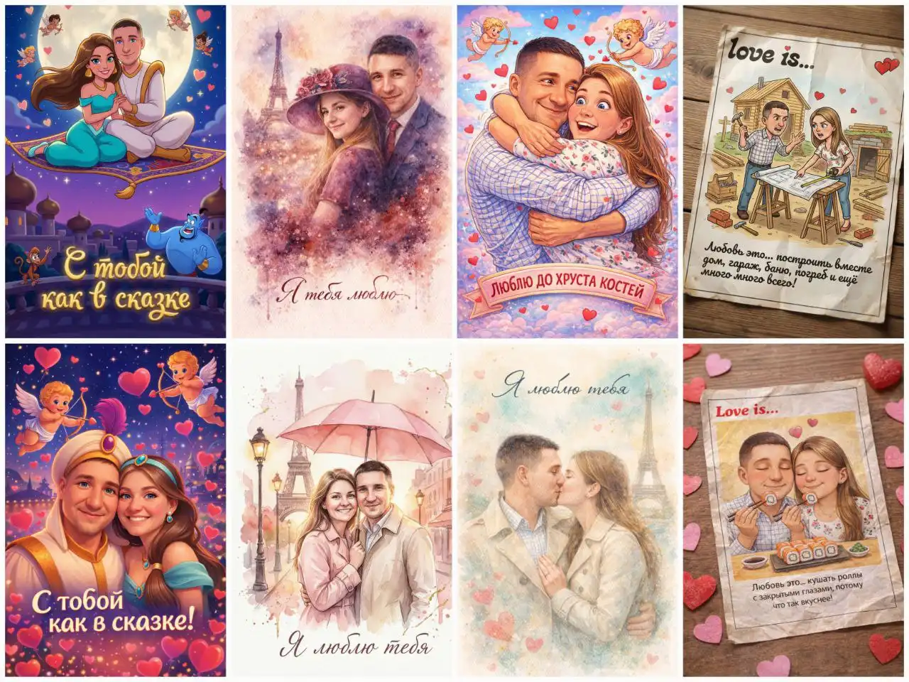 Трендовые открытки для второй половинки - Открытки/Поздравительные карточки (Хобби и отдых) в Тюмень