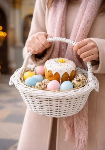 Пасхальная корзинка из искусственного ротанга - Жидкости для вейпа в Тюмень