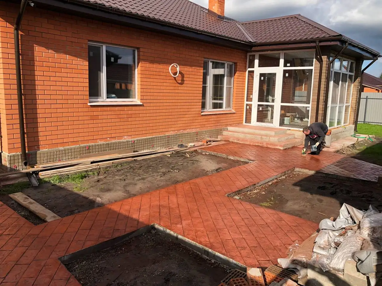 Услуги по укладке печатного бетона - Строительство и ремонт (Услуги) в Тюмень