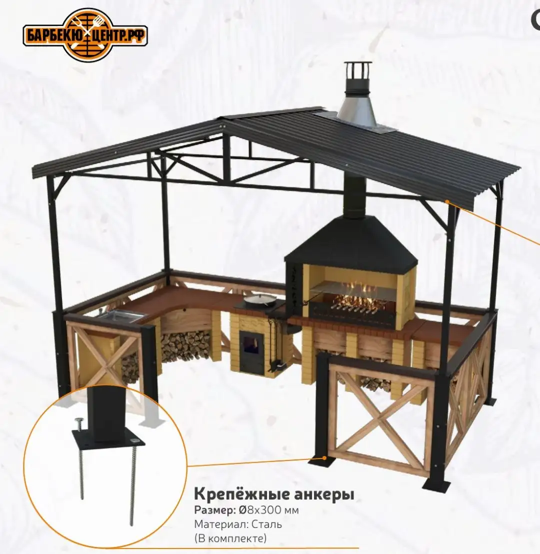 Модульные барбекю комплексы, быстросборные навесы и мягкие окна для беседок - Строительные услуги (Услуги) в Тюмень