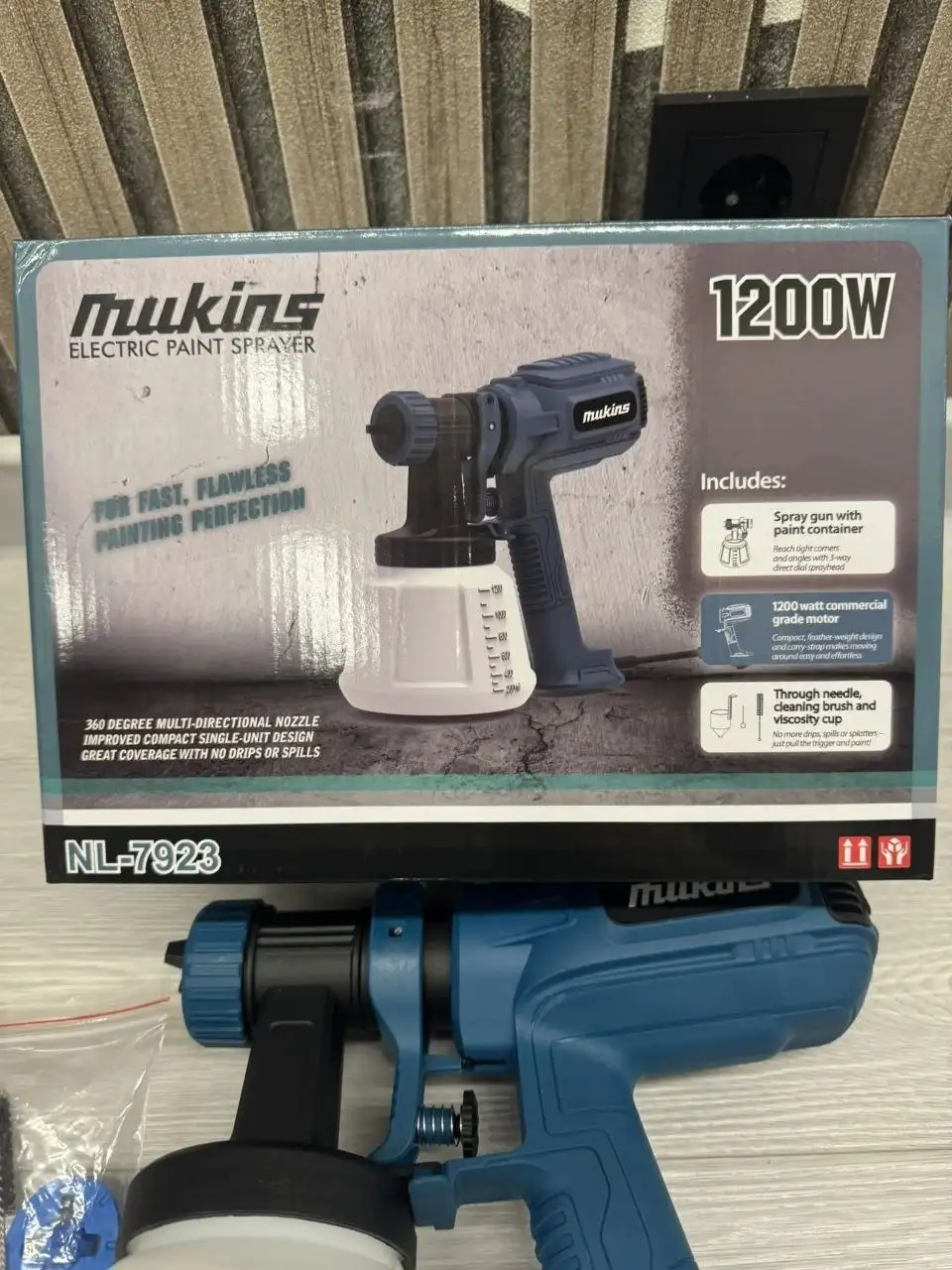Краскопульт электрический Mukins 1200W - Инструменты (Барахолка) в Тюмень