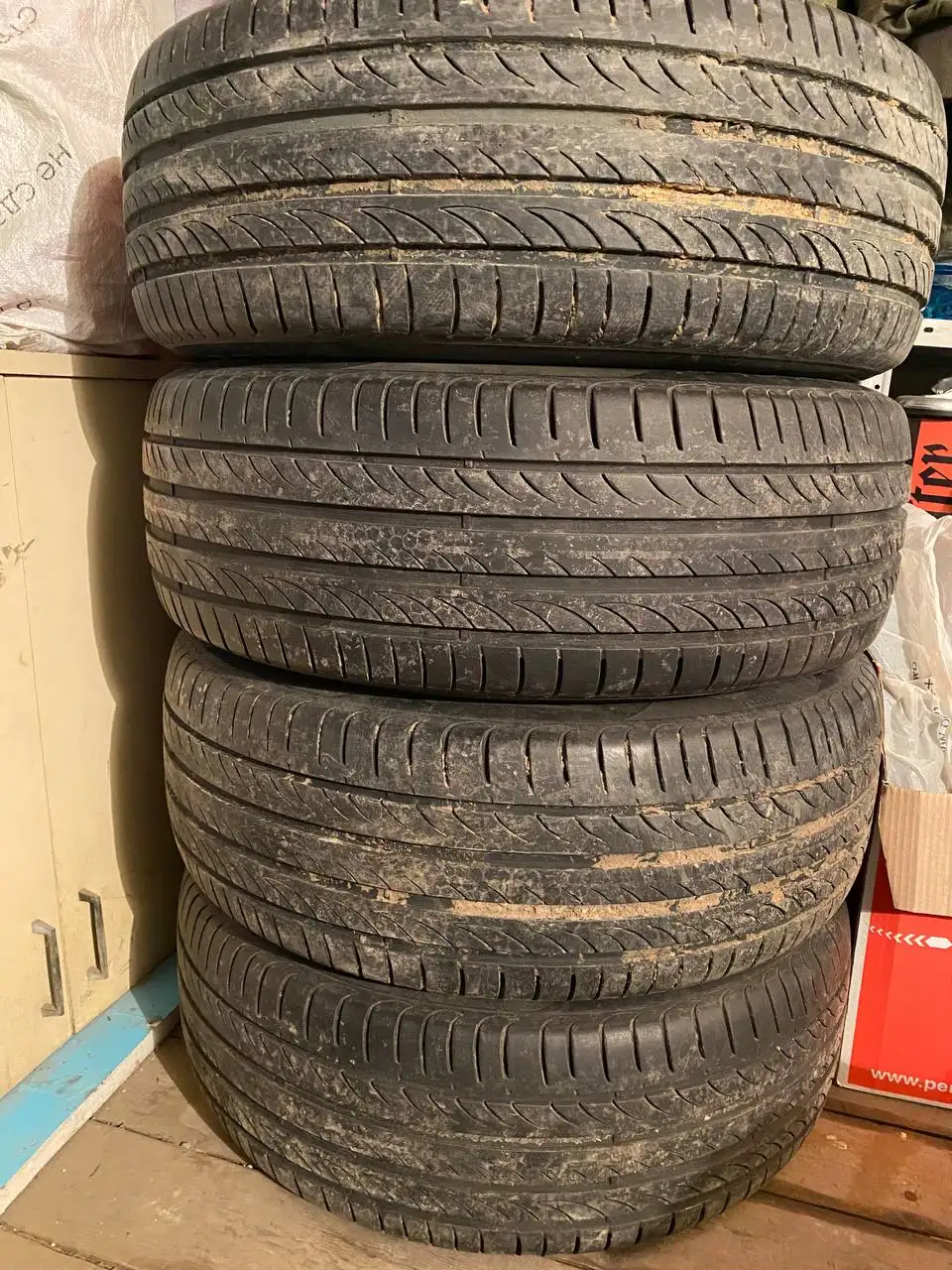 Продам комплект готовых колес с Мазда 6 - Колеса и шины (Авто) в Тюмень
