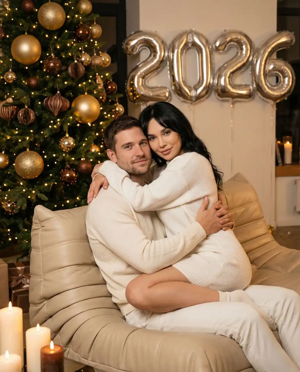 Профессиональные нейрофото в зимней стилистике