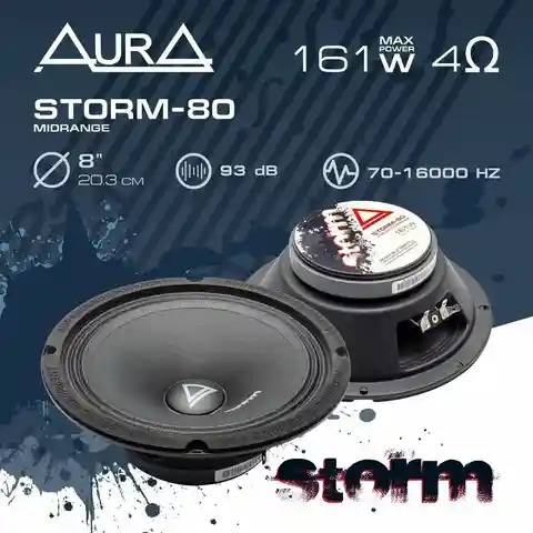 Продам динамики Aura Storm 80 - Авто в Иркутск