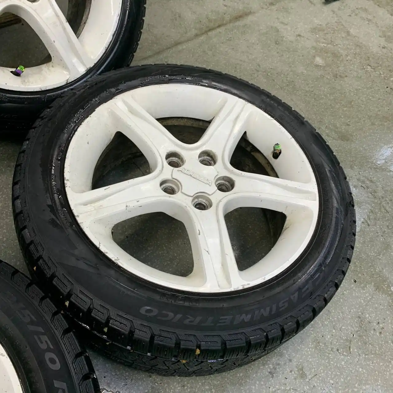 Оригинальные диски с Альтезы R17 5x114 с зимней резиной Pirelli - Запчасти (Авто) в Ангарск