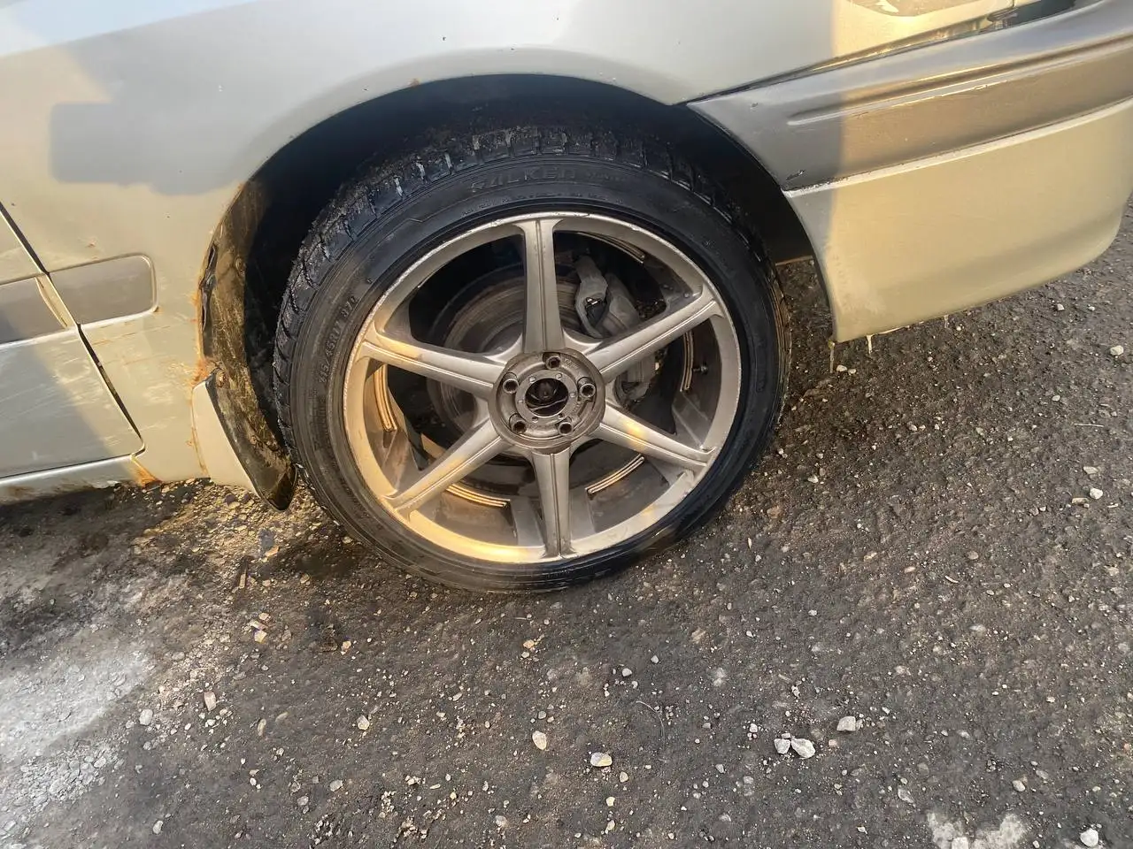 Обмен дисков р17 5.100 оригинал B.I.M zeit с зимней резиной - Запчасти (Авто) в Иркутск