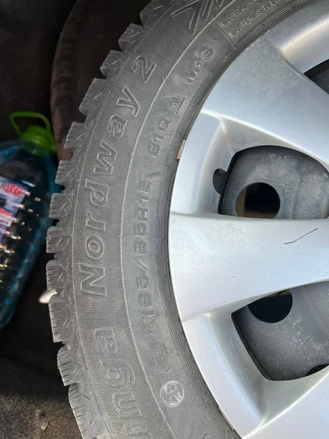 Штампы сверловка 4/100 R15 + новая зимняя шипованная резина - Toyota Corolla Levin в Иркутск