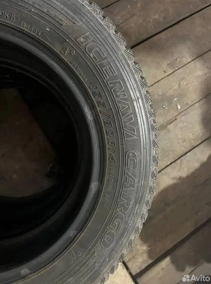 Зимняя резина Goodyear Ice Navi Cargo 155/80R14 3 шт - Шины (Авто) в Иркутск