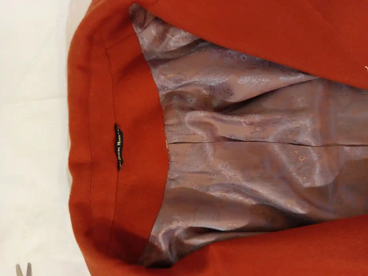 Женское пальто Dolche Moda терракотового цвета