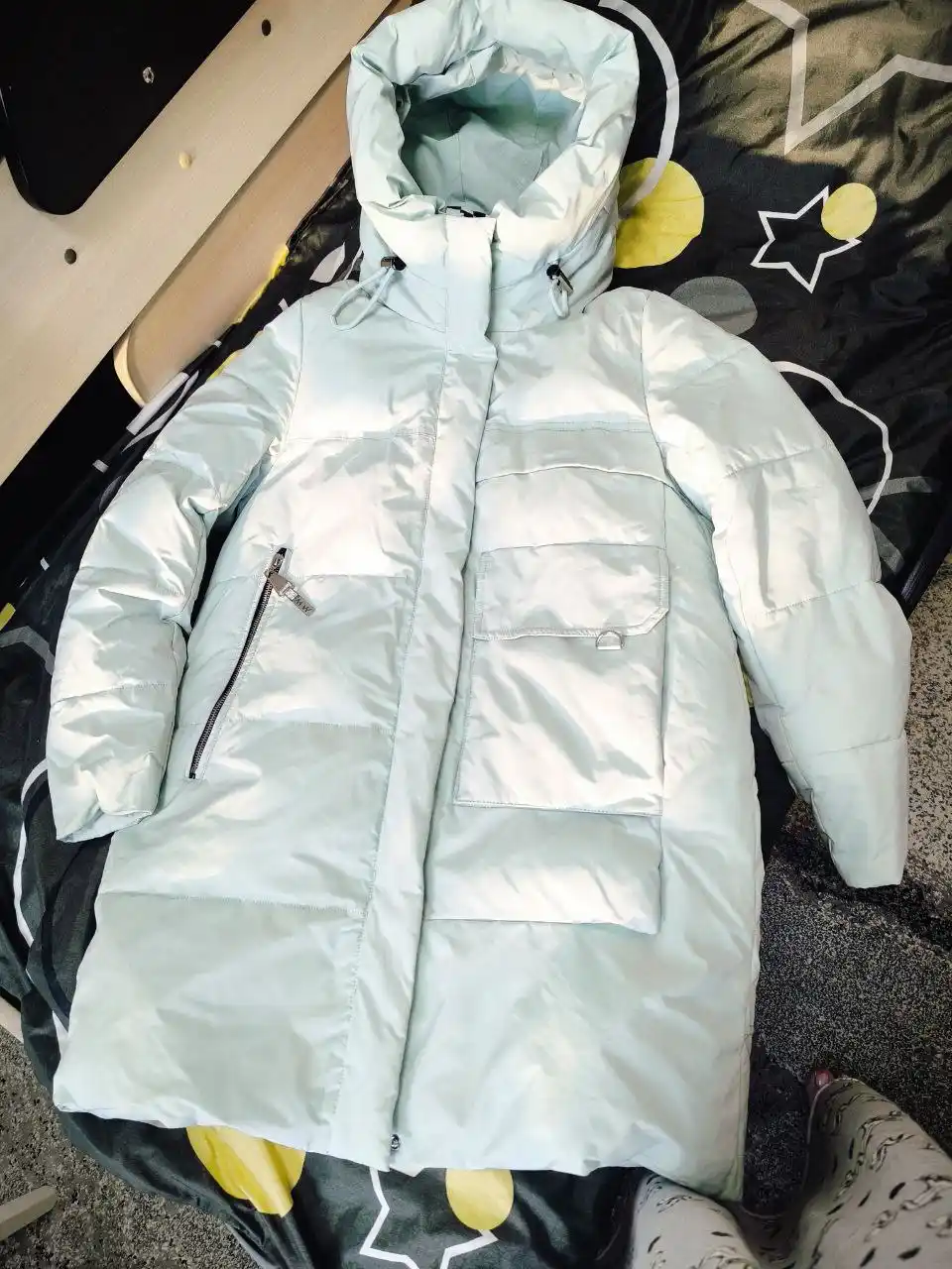 Женская зимняя куртка удлинённая