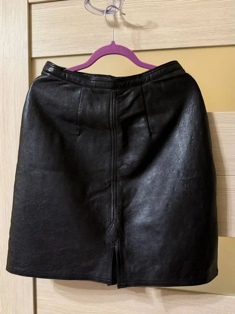 Юбка кожаная натуральная с подкладкой 44 размер