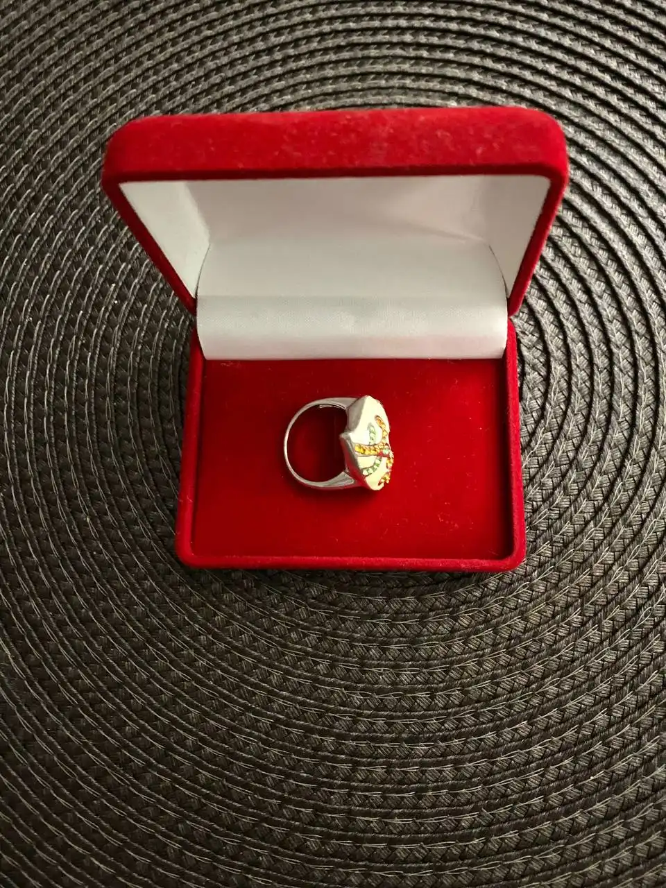 Серебряное кольцо сердечко 925 пробы