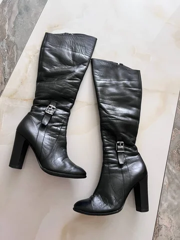 Зимние женские сапоги из натуральной кожи с шерстью, размер 39 - Одежда в Люберцы