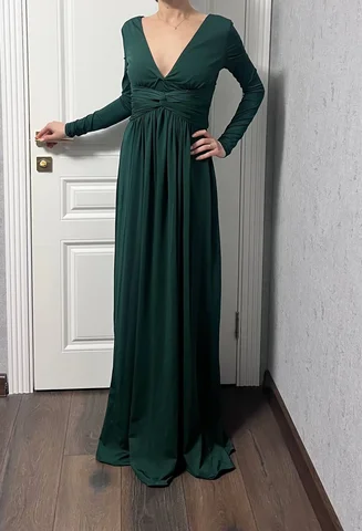 Изумрудное платье в пол размер 42-44 - Одежда в Люберцы