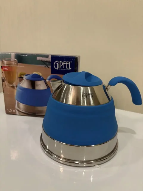 Складной силиконовый чайник 1.5л новый - Для дома и дачи в Люберцы