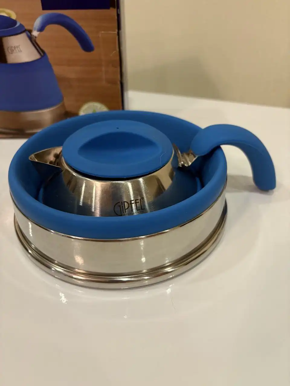 Складной силиконовый чайник 1.5л новый