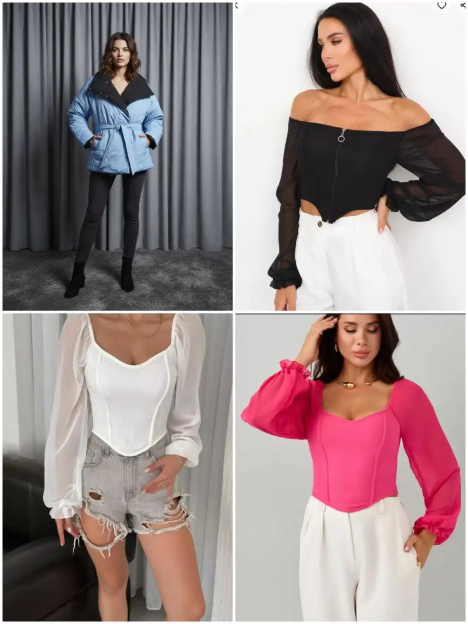 Куртка демисезонная и топики-корсеты новые