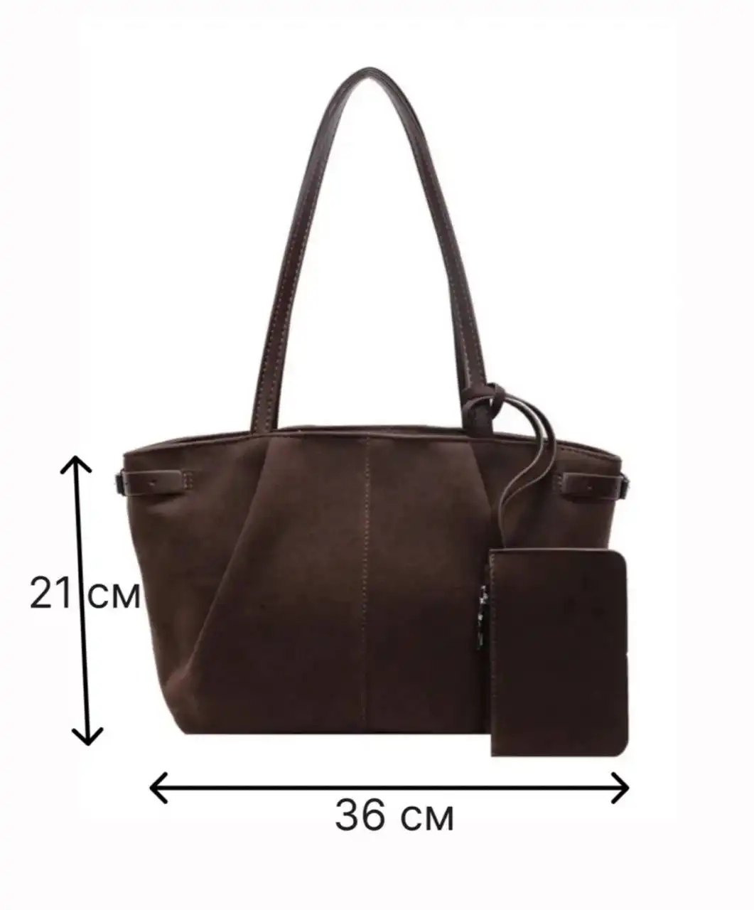 Сумка в трендовом шоколадном цвете - Аксессуары (Барахолка) в Люберцы