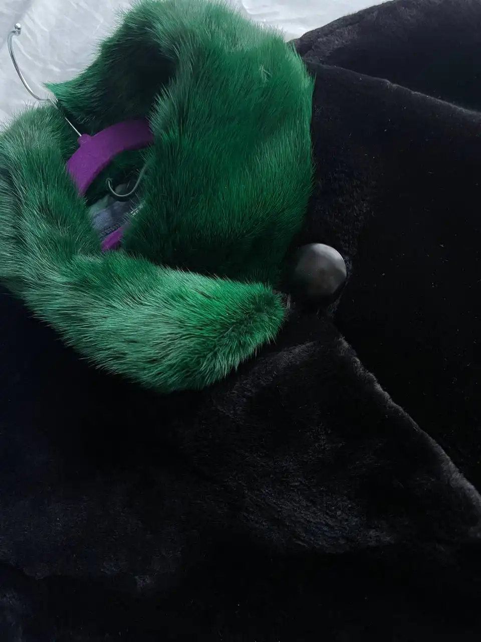 Натуральная шуба из комбинированного меха норки и шиншиллы - Верхняя одежда (Одежда) в Люберцы