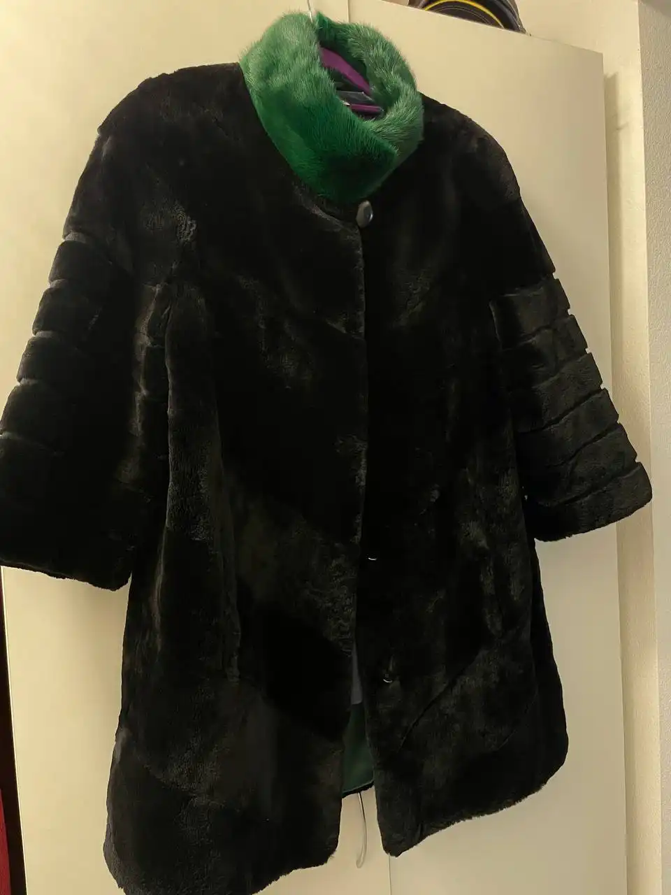 Натуральная шуба из комбинированного меха норки и шиншиллы - Верхняя одежда (Одежда) в Люберцы