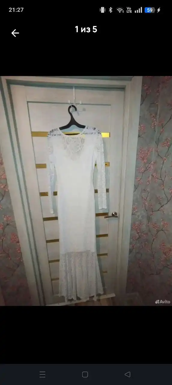 Белое вечернее платье SSeniore - Вечерние платья (Одежда) в Некрасовка