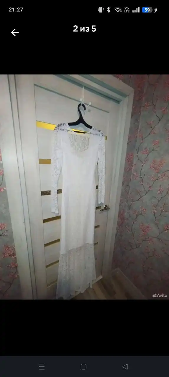 Белое вечернее платье SSeniore - Вечерние платья (Одежда) в Некрасовка