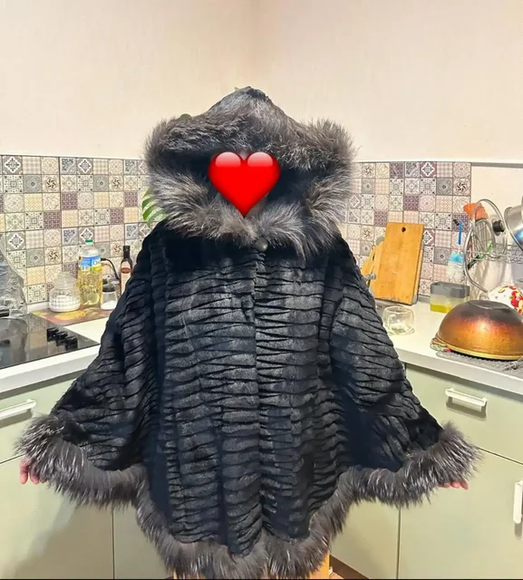 Продам шубу из норки с чёрнобуркой, крой летучая мышь - частное объявление в Люберцы