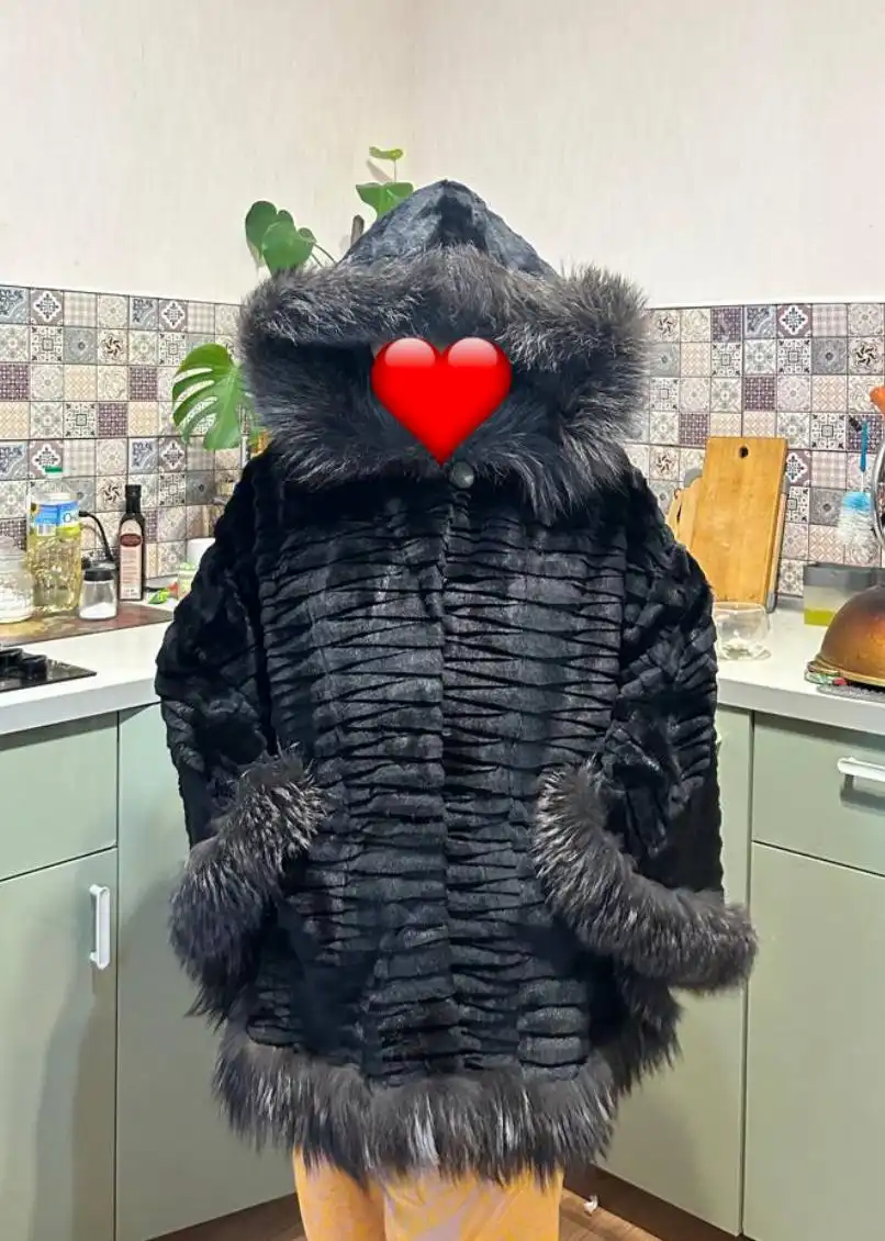 Продам шубу из норки с чёрнобуркой, крой летучая мышь - Верхняя одежда (Одежда) в Люберцы