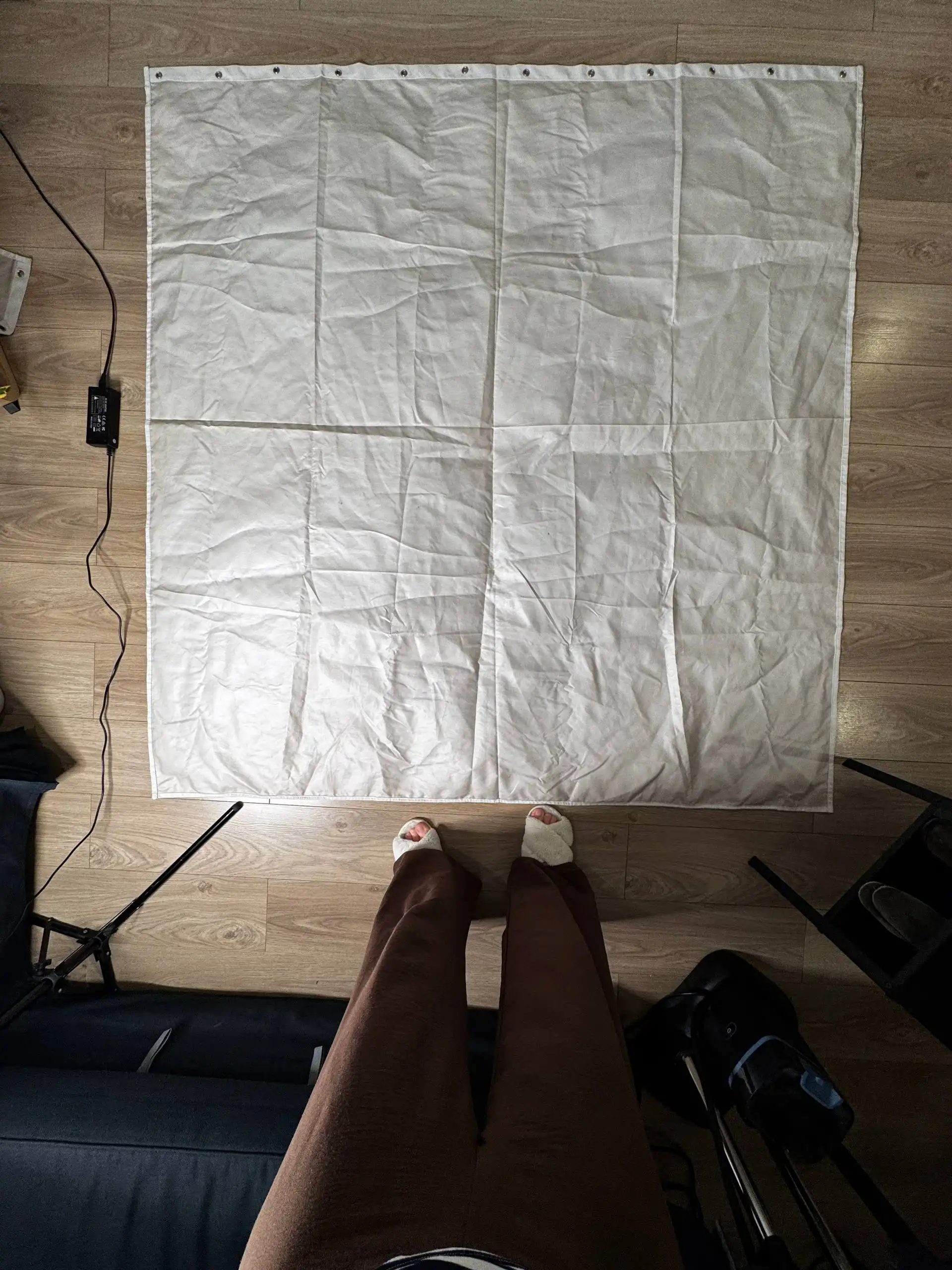 Шторки для ванны и телескопический карниз б/у - Текстиль для ванной (Для дома и дачи) в Люберцы