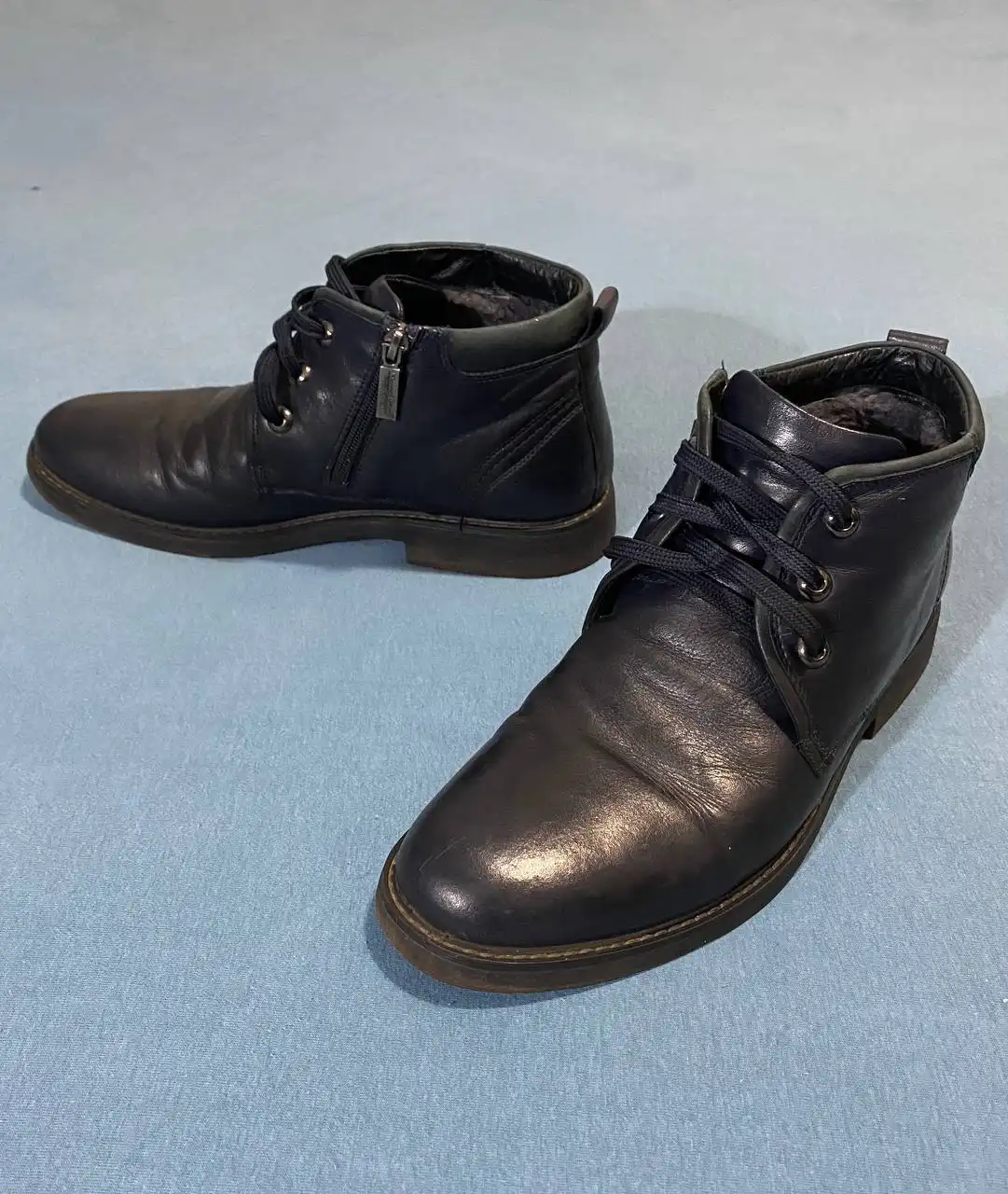 Мужские утепленные кожаные ботинки Marco Piero 40-41 размера - Обувь (Одежда) в Люберцы