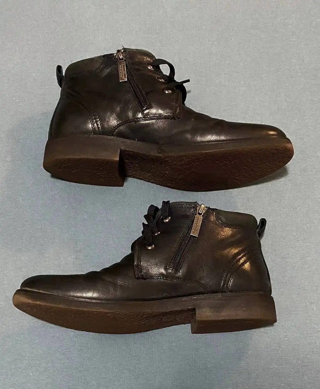 Мужские утепленные кожаные ботинки Marco Piero 40-41 размера - Обувь (Одежда) в Люберцы