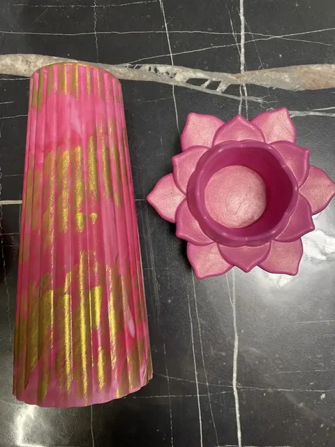 Интерьерный набор ваза и подсвечник гипс - Колонки в Люберцы