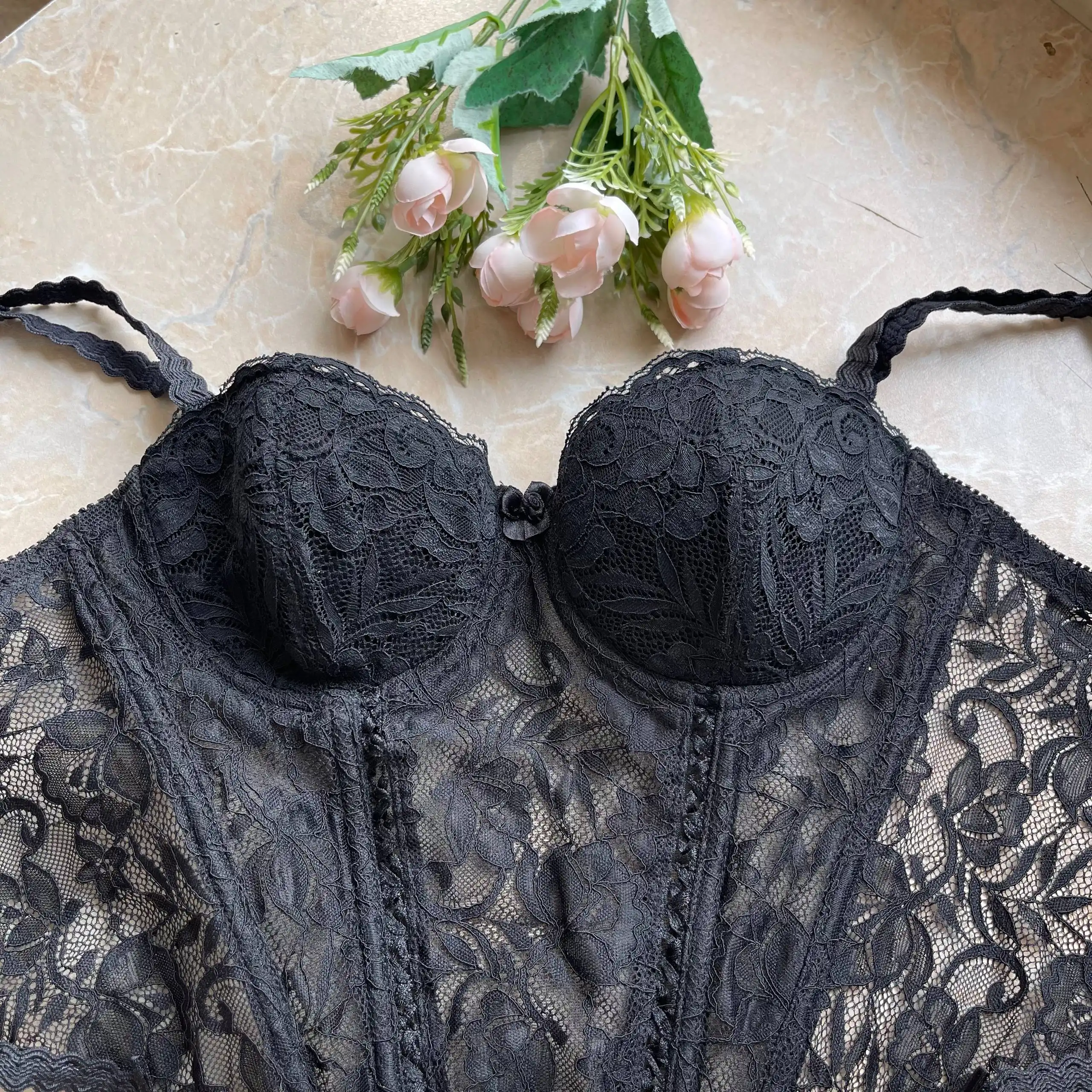 Кружевной черный корсет размер S - Нижнее белье (Одежда) в Люберцы