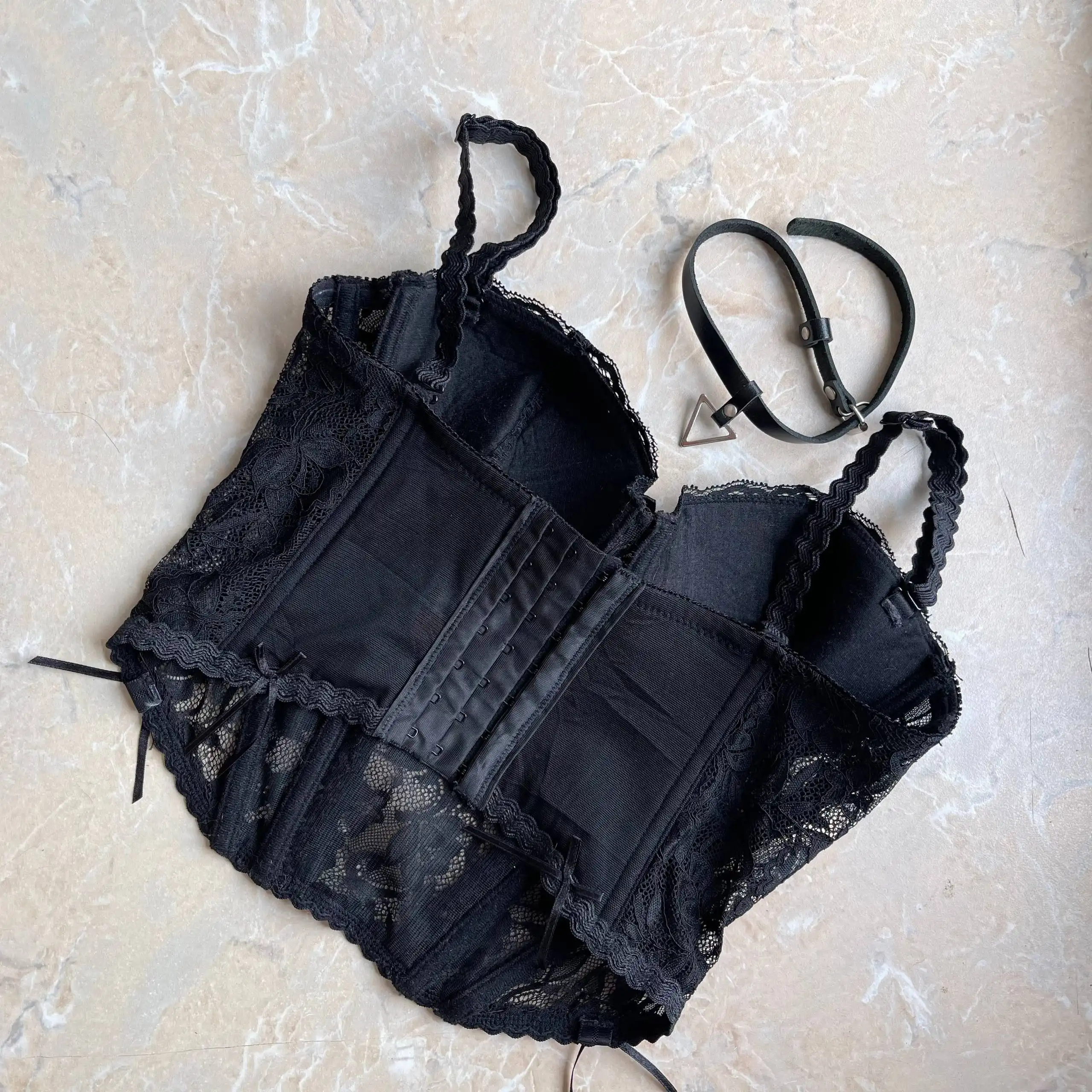 Кружевной черный корсет размер S - Нижнее белье (Одежда) в Люберцы
