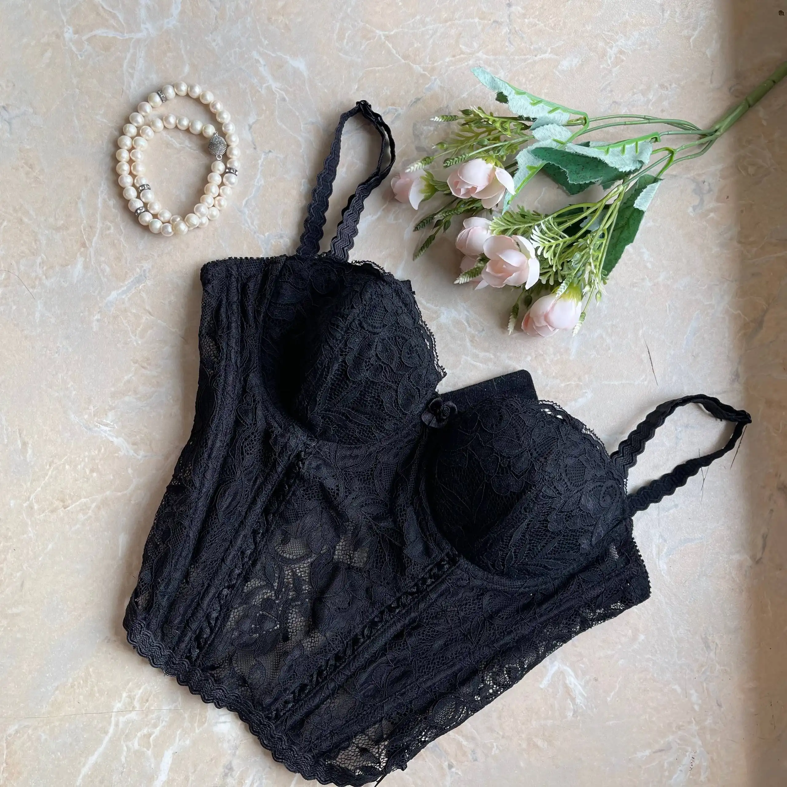 Кружевной черный корсет размер S - Нижнее белье (Одежда) в Люберцы