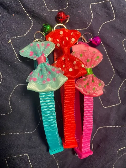 Ошейники с бантиком и колокольчиком для мелких питомцев - Барахолка в Некрасовка, Люберцы