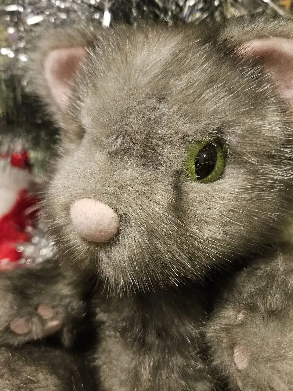 Котик из искусственного меха с подвижными лапками и головой - Барахолка в Люберцы