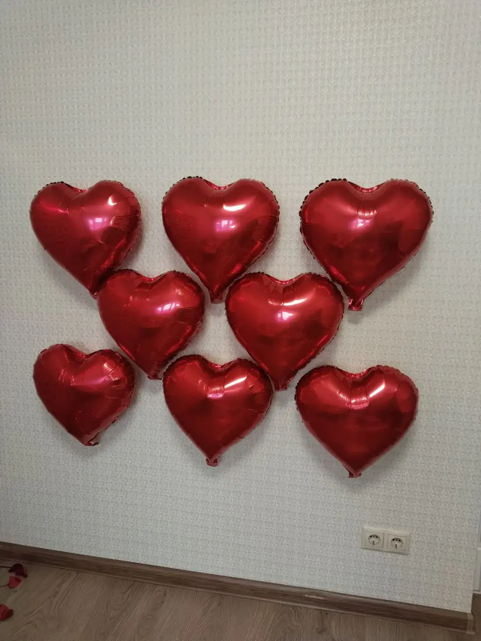 10 сердечек и шторки сердечки для украшения дня рождения - Барахолка в Люберцы