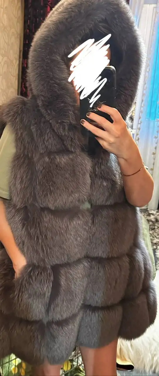 Песцовая безрукавка в отличном состоянии - Верхняя одежда (Одежда) в Люберцы