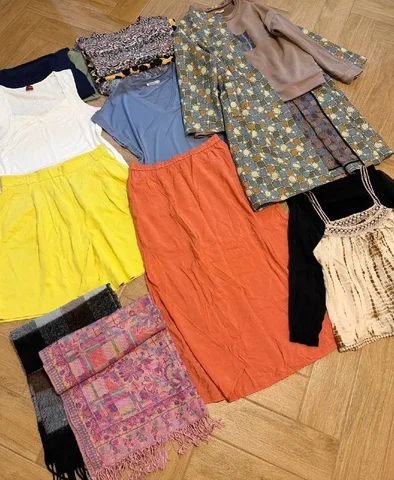 Пакет женской одежды 48/50, 15 вещей, бренды Mango, H&M, Zarina - Брюки в Москва