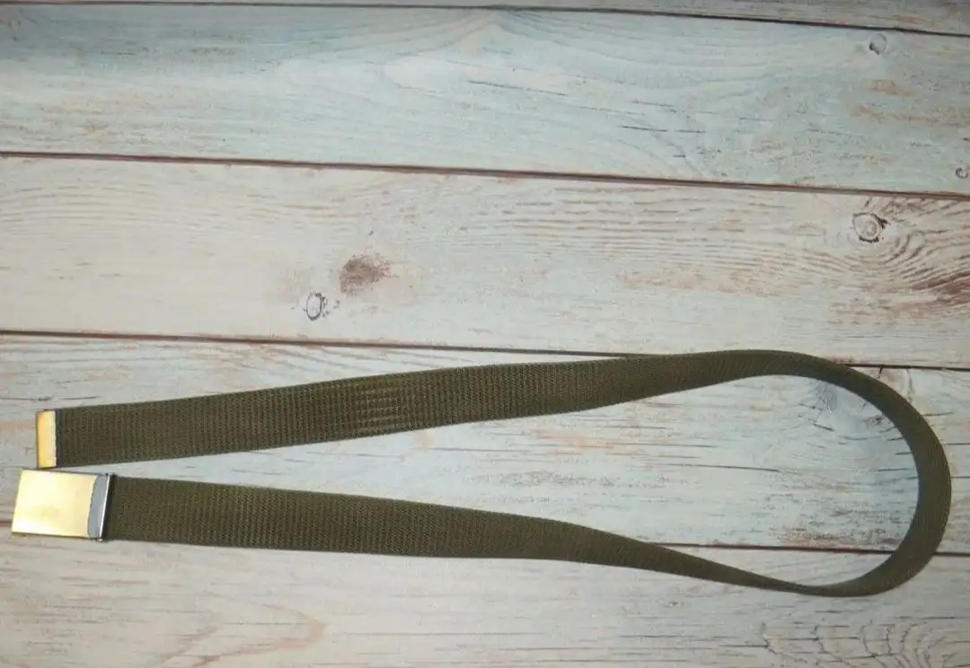 Ремни брючные Сплав с пластиковой пряжкой и металлической, цвет оливковый - Аксессуары (Одежда) в Москва