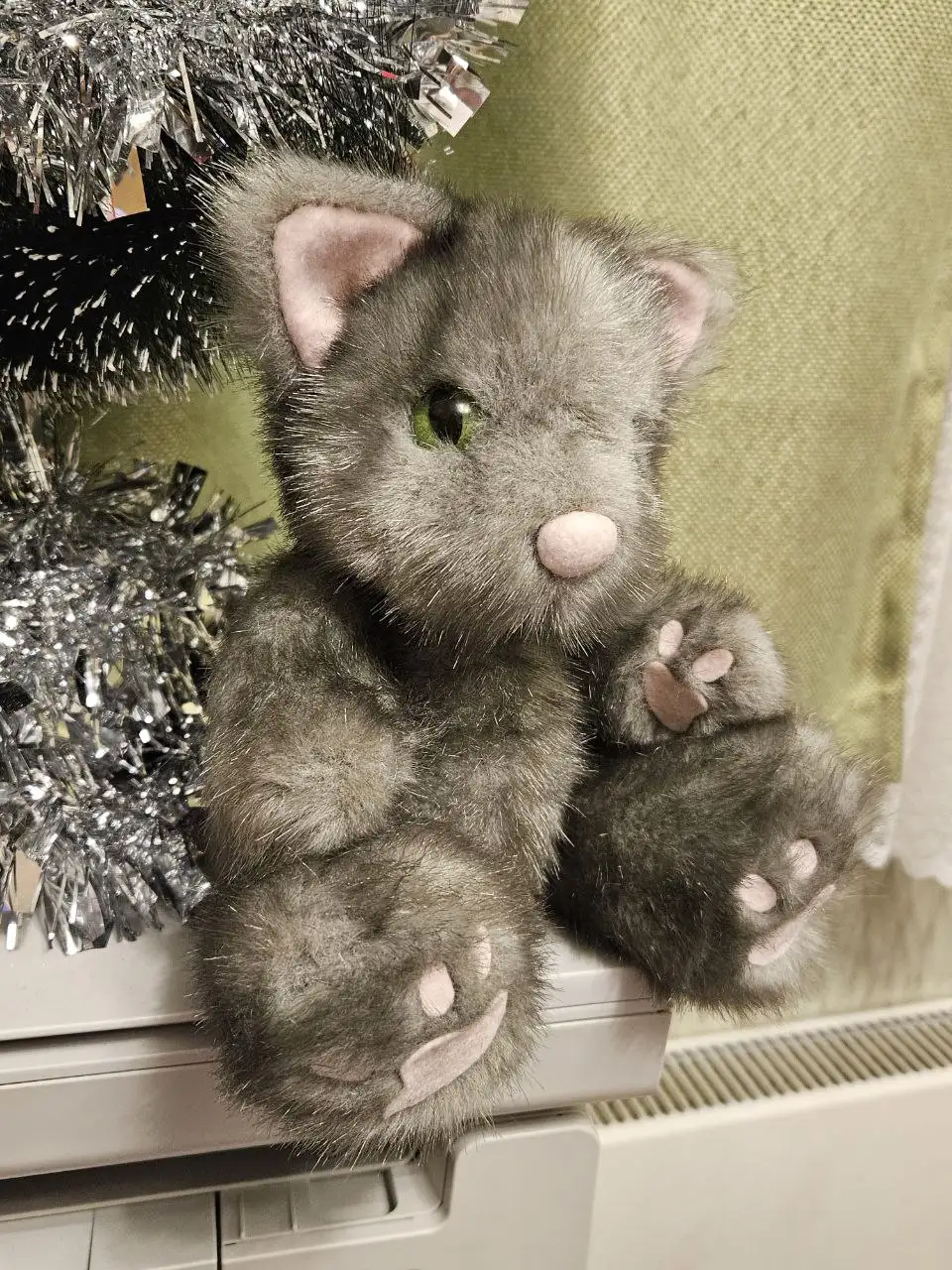 Котёнок из искусственного меха шарнирный - Барахолка в Некрасовка