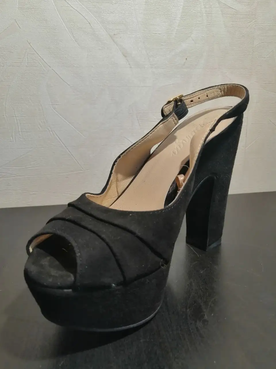 Босоножки черные Манго замша 36 размер - Обувь (Одежда) в Люберцы