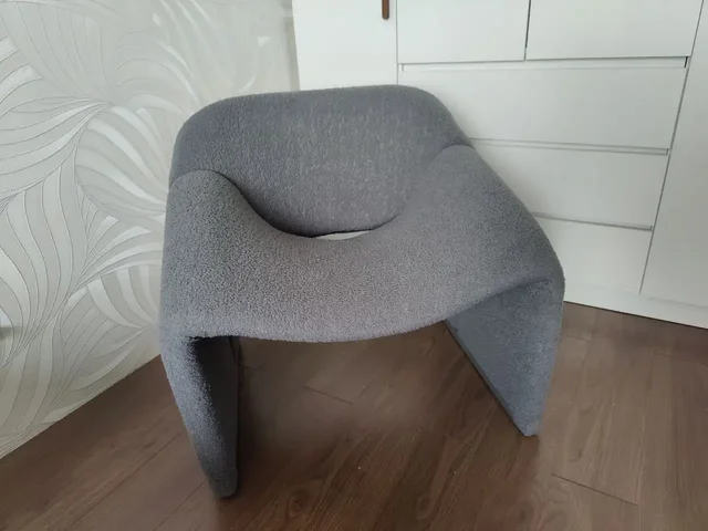 Продам дизайнерское кресло с серыми съёмными чехлами - Мебель в Люберцы